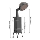 Professional Standing Hood Hair Dryer 1200w 36cm Adjustable Timer 2 Wheels