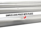 15ft Windless Swooper Flag Pole Kit Flagpole Feather Flag Sign Pole X Stand