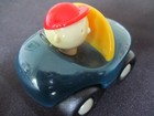 Ambi Vintage Toy Tommy Toot In Car Blue Yellow Red