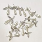  100pcs Tibetan Angel Wing Beads Butterfly Heart Fairy Wing-100pcs-10 Styles