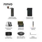 Mavo Phantox Pro Burr Coffee Grinder 45mm 30g 120 Clicks Black