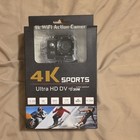 Sports Ultra Hd Dv 4k Wifi Action Camera Waterproof 2 0in Lcd Black