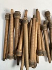 Wood Bobbins Quills Vintage Factory Reclaimed  8 3 4 And 7 3 8   Lot Of 30