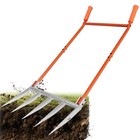 5-tine Broadfork  50  Broad Fork Garden Tool Heavy Duty Digging Pitch Fork 