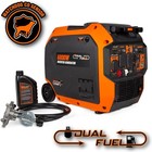 Wen Quiet 6800-watt Dual Fuel 6800w   240v   Electric Start  Orange 