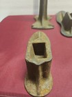 Vintage Cast Iron Shoe Cobbler Stand With 2 Shoe Molds Pre-owned  jk 
