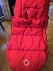 Bugaboo High Performance Winter Stroller Footmuff Red Read Zipper   