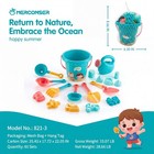 18-piece Beach Bucket Sand Toy Set For Summer Play