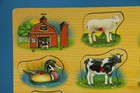 Melissa And Doug Wooden Sound Puzzle  268 Farm Animals    tested Ok