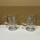 Lot Of 4 Crystal Santa Fe Railroad Train Beer Bar Golf Tournament Glass Mugs