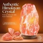 Himalayan Salt Lamp 810 Inch Dimmable Pink Rock Natural Crystal Bedroom Light   