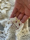 Vintage Antique Table Linen Lot  8  Lace Crochet Doilies  Lace Table Accents