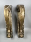 Vintage Antique Art Nouveau Bronze Door Pull Handles Pair 9    Architectural Rare