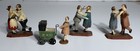 Erzgebirge People Animals Buildings Painted Wood Toy Lot German Antique