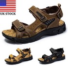 Men s Summer Sandals  Genuine Leather Upper Soft And Anti-slip Sandals