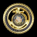 Navy Gold Challenge Coin - Excellent Gift - Shipped Free From The Us To Us  