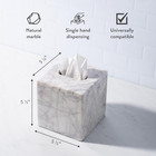 Marble Tissue Box Cover For Kleenex And More  Decorative Cube Style Holder  Larg
