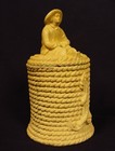 Very Rare Signed 1800s Young Sailor Boy Jar Yellow Ware Cane Ware Caneware Mint