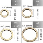 Metal O Ring For Purse Strap  10 Pcs Spring Rings For Handbag 1  Brushed Brass