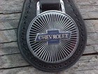 Chevrolet Bowtie Leather Key Fob Vintage Nos Custom-made Brilliant Keychain