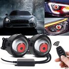 3  Led Dynamic Devil Eyes Light 33 Modes 12v Remote Control Headlight Retrofit