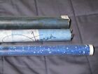 3 Rare Nos Farrah Posters 22-377 Giant 72x24 14-569 Paisley   14-684 Blue 28x20
