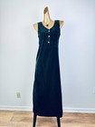 Vintage 90s Grunge Dress Goth Floral Embroidered Midi Dress