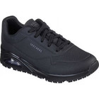 Skechers Work Women s Uno Slip Resistant Lace Up Athletic Work Shoes Black M