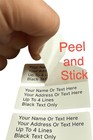 500 Personalized Return Address Labels 2 5 8    X 1    Custom Text Self-adhesive