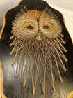 Vintage Owl  Nail String Art Large 17x11 Retro 1978 Wall Picture