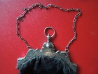 J6972  Antique  Dutch Solid Silver  Purse bag Total Weight  176  Gr  See Descr