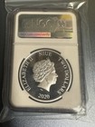 2020 Niue Justice League Batman - 1 Oz Silver Colorized Coin - Ngc Pf70 With Ogp