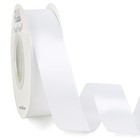  Double Faced Satin Ribbon 1    X Continuous 25 Yards use For Bows 1 Inch White