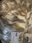 Pottery Barn Teen Statement Faux Fur Beanbag  Chair Slip Cover Large Gold Multi