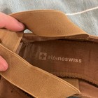 Alpine Swiss Brown Suede Flat Ballet Shoes Women s