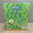 Vintage Spongebob Squarepants Character Round Wall Clock 2002 Brand New In Box