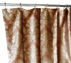 Luxury Fabric Shower Curtain Damask Jacquard Shabby Chic High Quality Brown gold