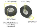 5pr Tradeship 1 24 1 32 Slot Car 5 40 Aluminum Wheel  diamond Tread Al-5 Tires