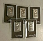 Lot Of 5 Valcambi Suisse 1 Oz Platinum Bars  9995 Sealed In Assay Certificates