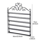 6 Tier Metal Nail Polish Display Rack Wall Mount Stand Organizer Hold 100 Bottle