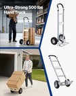 Vevor Hand Truck 500 Lbs Aluminum Alloy Heavy-duty Hand Truck Dolly With Wheels