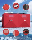 Pop-up Portable 6-8 Person Ice Fishing Shelter Insulated Fishing Tent Shanty