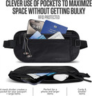 Money Belt For Travel     Slim Hidden Under-clothes Rfid Blocking