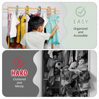 Velvet Baby Hangers With Clips     Organize Baby Clothes By Age With Size Dividers