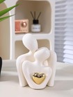 Mini Hugging Couple Statue Ceramic Lover Figurine Home Decor Is A Romantic Gift