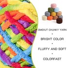 3 Pack Plush Chenille Chunky Yarn 100g  49 2yd  - Fluffy Velvet Craft Crochet
