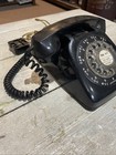 Vintage Automatic Electric Rotary Telephone Black Bakelite 1940s