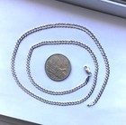 10k Solid White Gold 3mm Cuban Link Chain Necklace Men Women Size 16 -30  