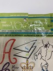 Vtg Vogart 122 Repeat Transfer Pattern For Painting Or Embroidery-script  Block