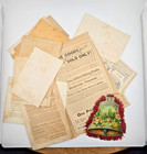 Victorian Trade Card Mixed Lot Of 30 Pieces Ephemera Scraps Scrapbook